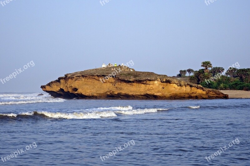 Cliff Sea Rock Waves Ocean