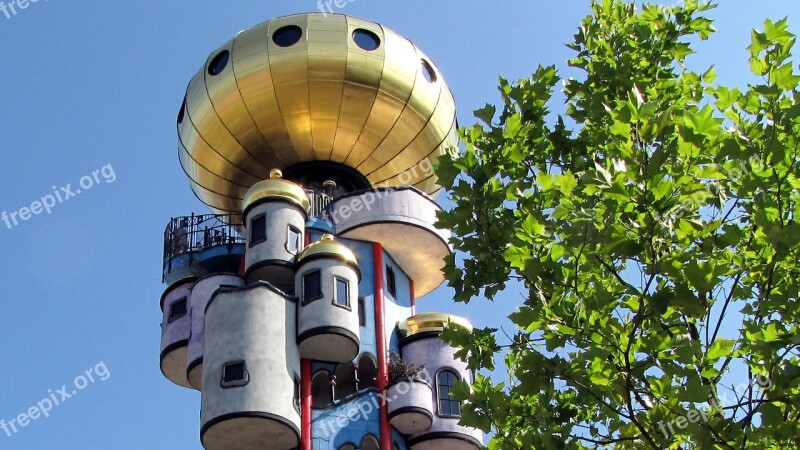 Tower Art Hundertwasser Landmark Modern Art