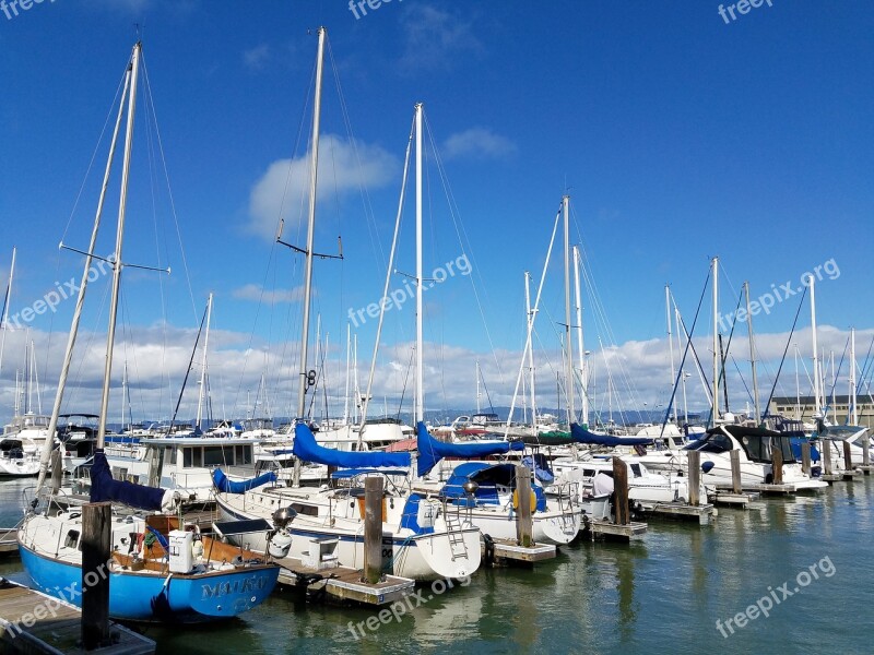 San Francisco Bay Boats Marina Sailboat Harbor