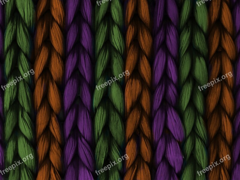 Background Weave Plait Purple Orange