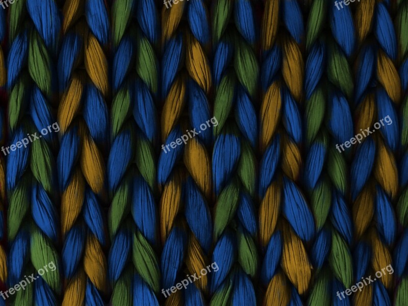 Background Weave Plait Blue Yellow