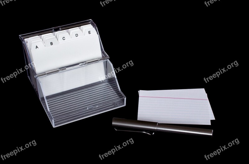 Index Card Box Flashcards Karteibox Index Regulatory System