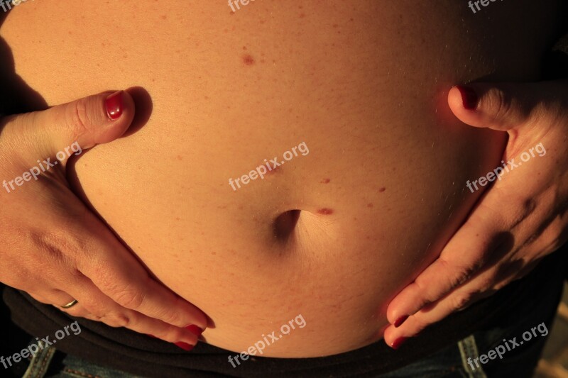 Pregnancy Barriga Gestation Mama Belly Button