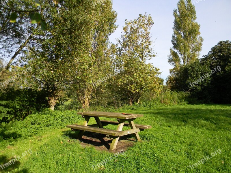 Table Field Picnic Table Free Photos