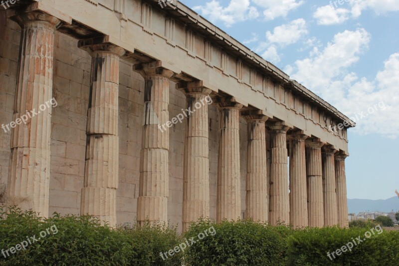 Greece Temple Ancient Greek Athens