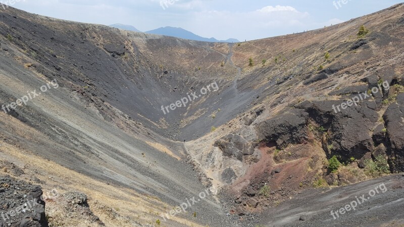 The Crater Of The Volcano Paricutin Michoacán Mexico Free Photos