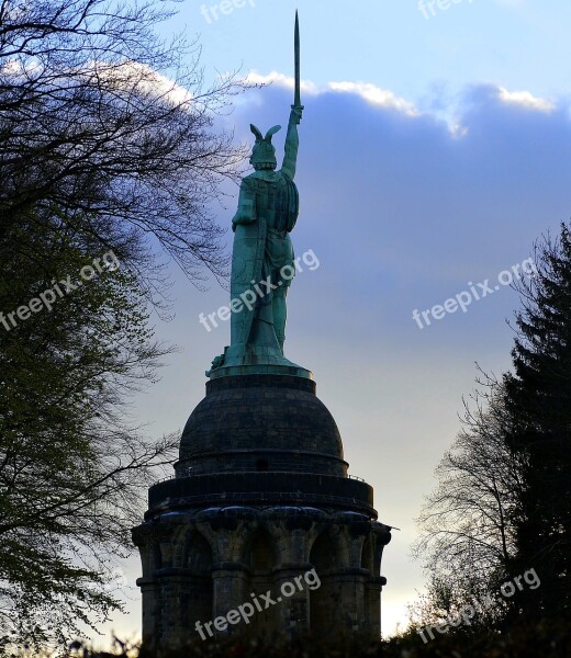 Herman Monument Statue Monument Evening History