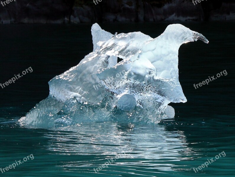 Iceberg Water Ice Nature Alaska