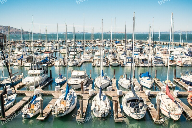 Boats Yachts Pier Sea Summer