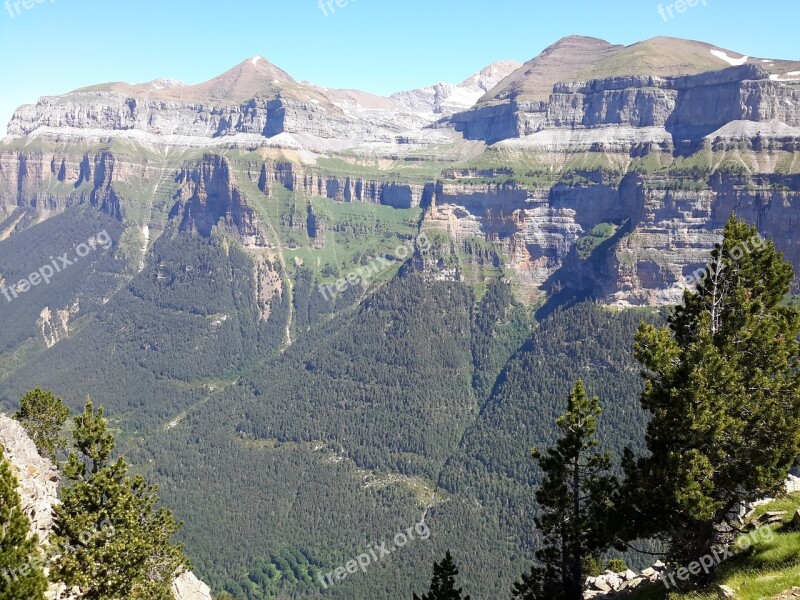 Ordesa National Park Mountains Landscape Natura Relax