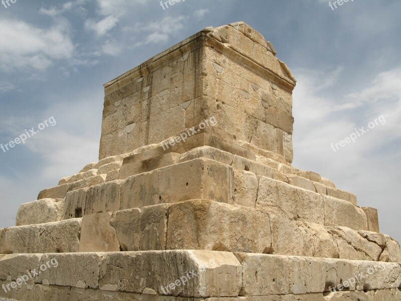 Iran Pasargade The Tomb Of Cyrus Free Photos