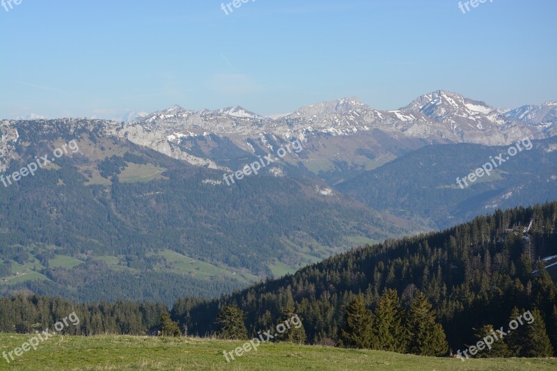 Mountain Annecy Beauty Mountainous Alps