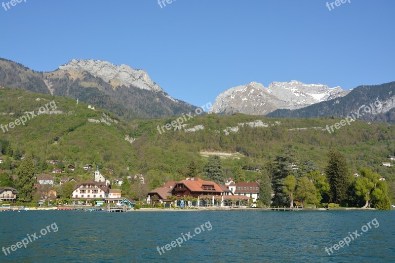 Annecy Lake Nature France Panorama