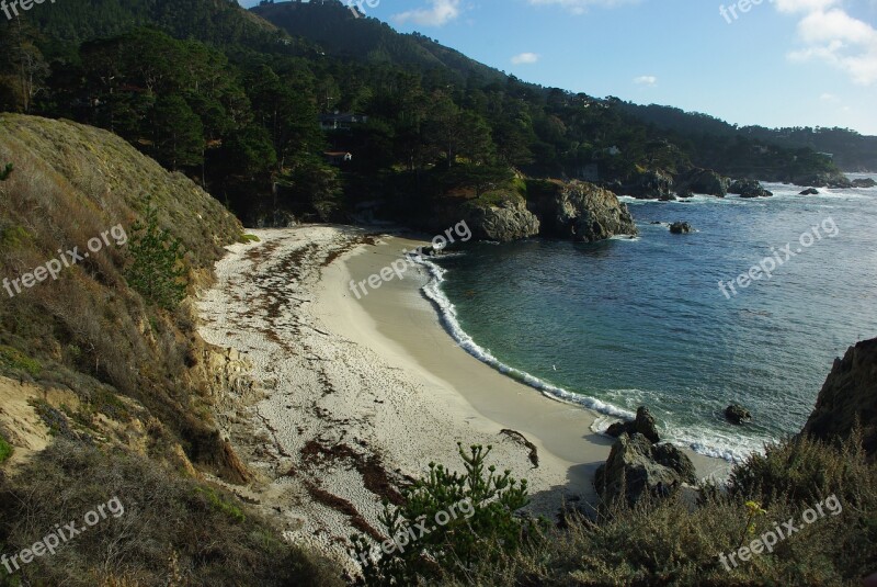 Point Lobos Ocean Beach Nature Sand