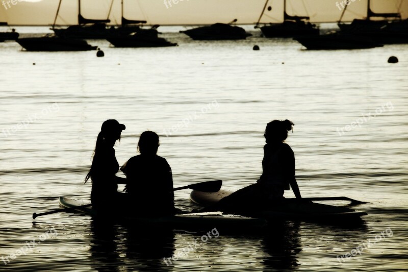 Lake Tahoe Paddle Board Dusk California