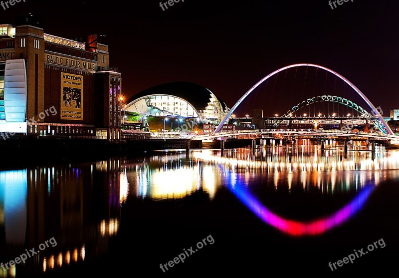 River Newcastle Upon Tyne Newcastle Tyne Bridge