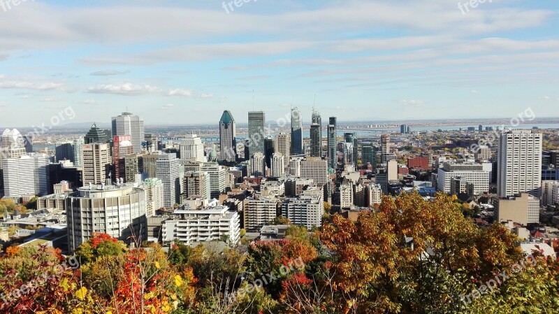 Montreal Mount Royal Esplanade Belvedere