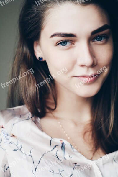 Earrings Model Girl Person Posture