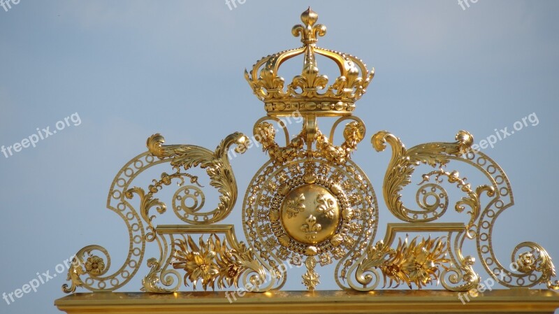 Entry Grids Gilding Castle Versailles