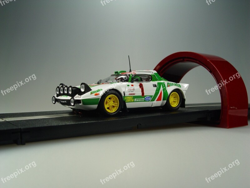 Slot Car Model Car Lancia Delta Free Photos