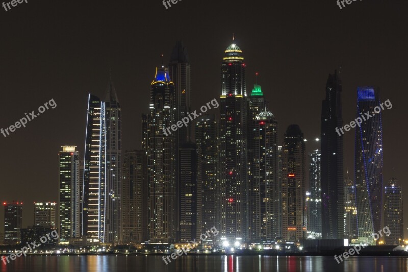 Dubai Night Skyscraper Skyscrapers Game