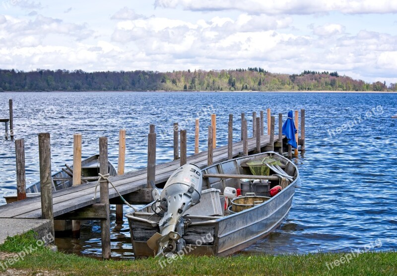 Boat Jetty Fishing Boat Boardwalk Pier