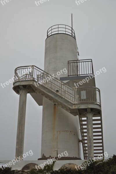 Lighthouse Coast Partly Cloudy Free Photos