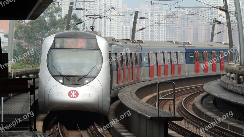 Hong Kong Mtr Train Transport Subway