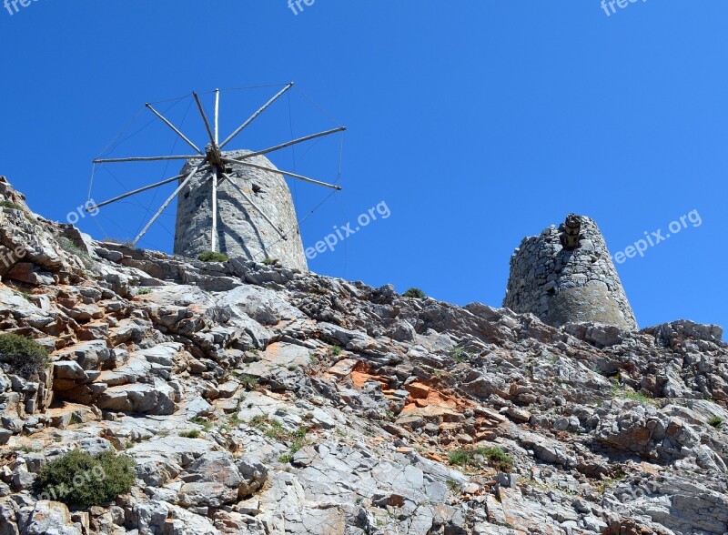 Lashitihochebene Crete Windmills Greece Vacations