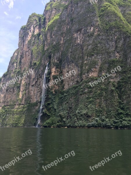 Chiapas Mexico Jungle Sink Cañondelsumidero