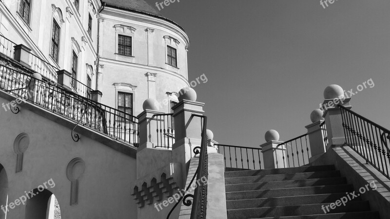 Castle Staircase Staircase Stone Stone Steps Historical Landmark