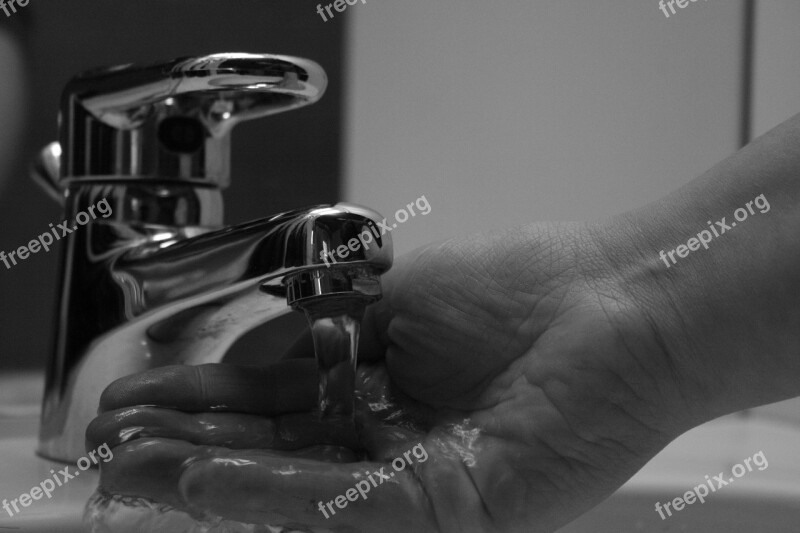 Water Faucet Drinking Black White Free Photos