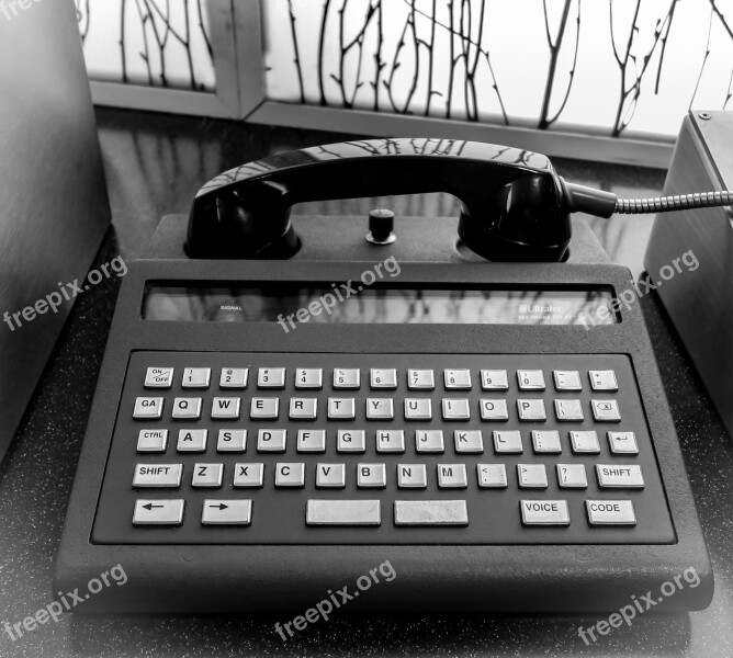 Modem Telephone Keyboard Computer Technology