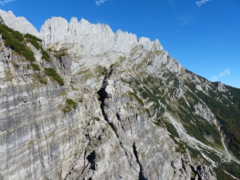 Mountaineer Stone Gutter Powerful Hike Surefootedness