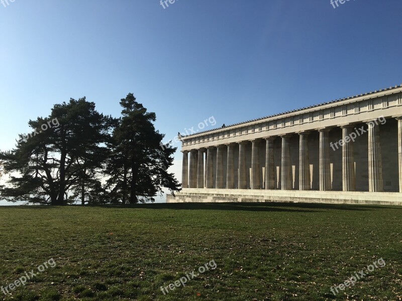 Walhalla Regensburg Architecture Building Columnar