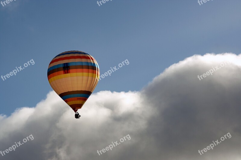 Hot Air Baloon Sky Clouds Air Hot