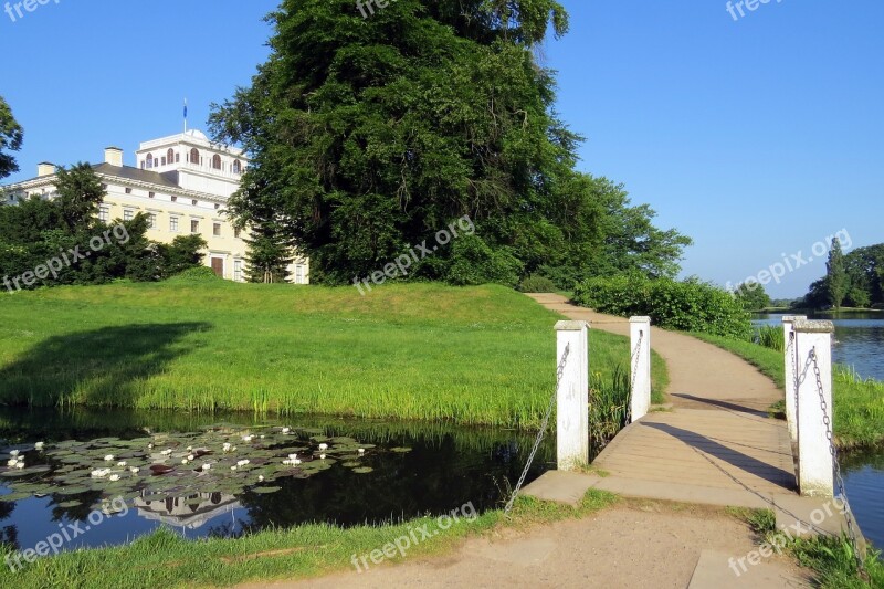 Park Wörlitz Castle Bridge Landscape Free Photos