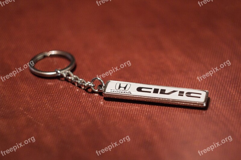 Keychain Honda Chrome Chain Ring