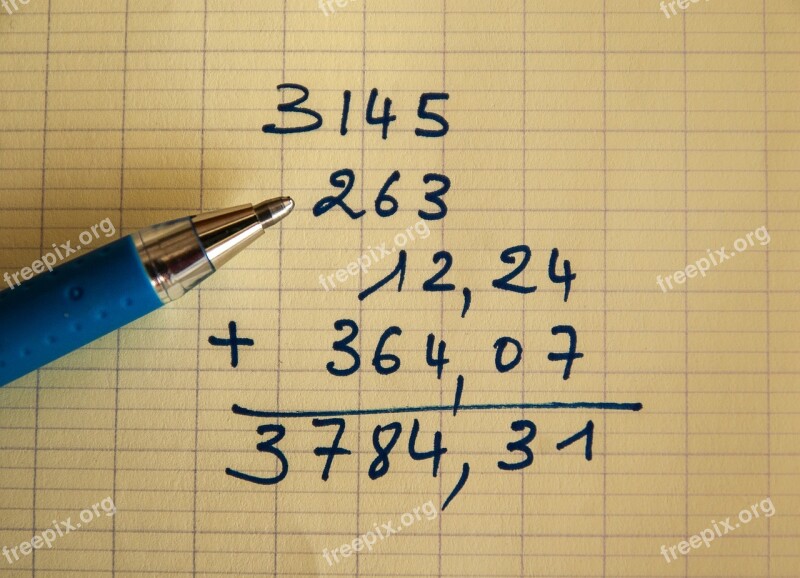 Addition Calculations Operation Numbers Free Photos