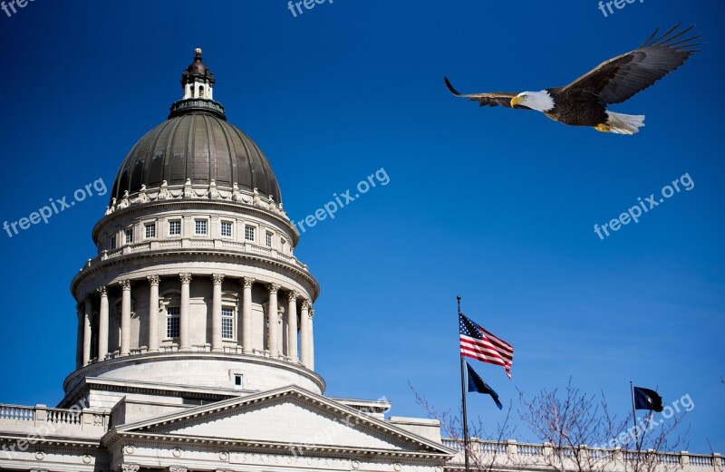 Utah Capital Eagle Usa America