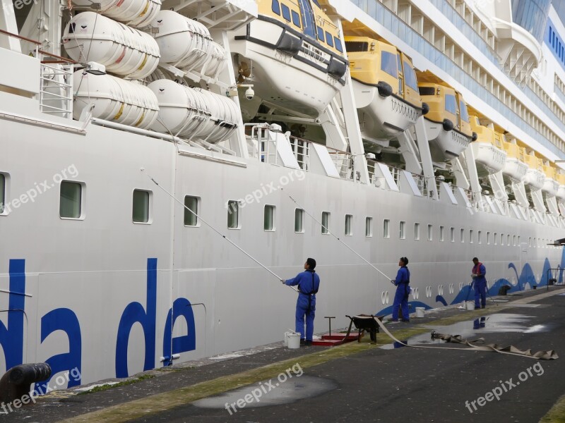 Aida Ship Port Cruise Ship Passenger Ship