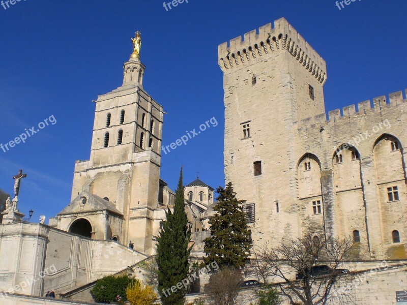 Avignon Palace Of The Popes France Free Photos