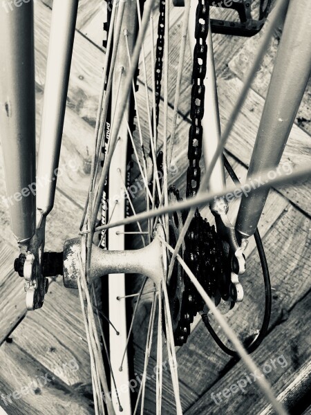 Rim Chain Bike Mechanisms Wheel