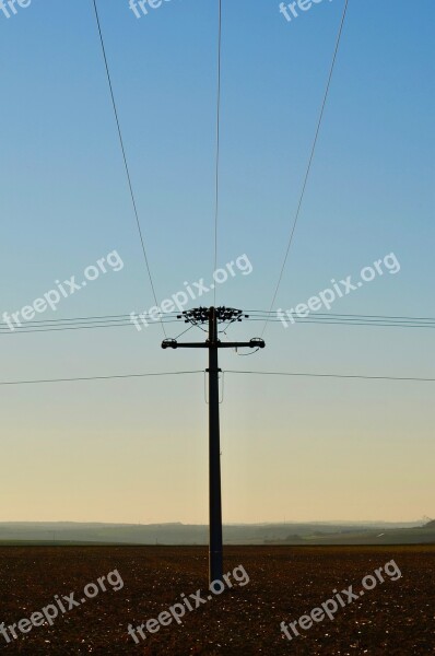 Landline Overhead Line Current Energy Electricity