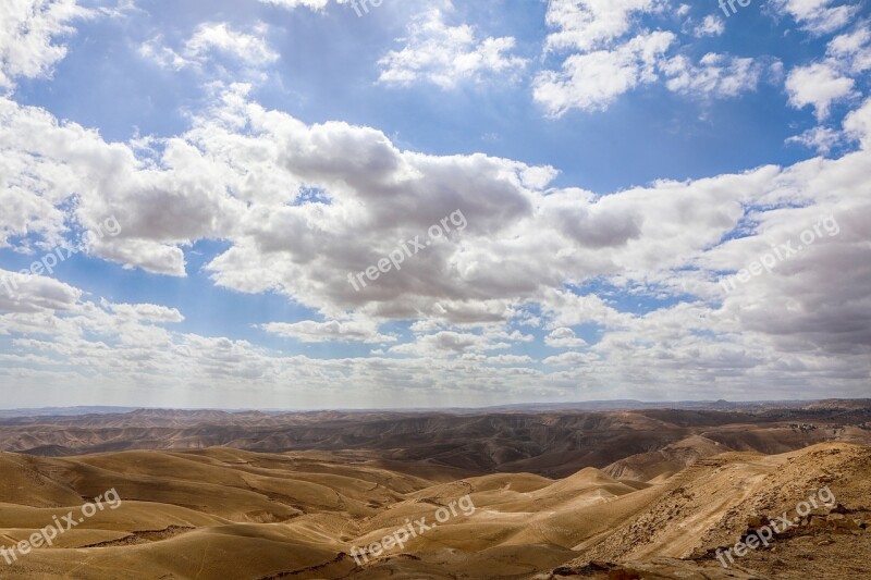 Clouds Desert Landscape Sky Nature