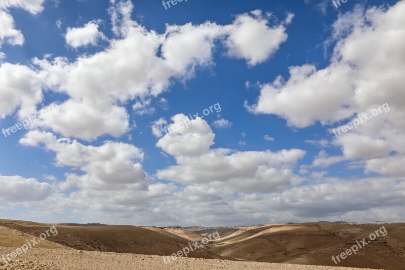 Clouds Desert Landscape Sky Nature