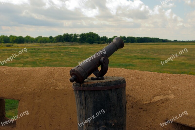 Bent's Old Fort Cannon Cannon Fort Wall Bastion