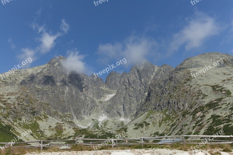 Mountains High Tatras Slovakia Sky Panorama