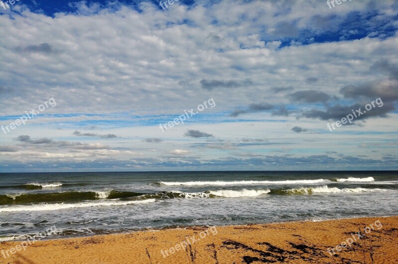 Beach Fall Flagler Beach Florida Water