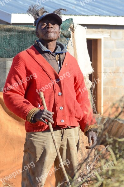 Lesotho Basotho Man Africa Hat